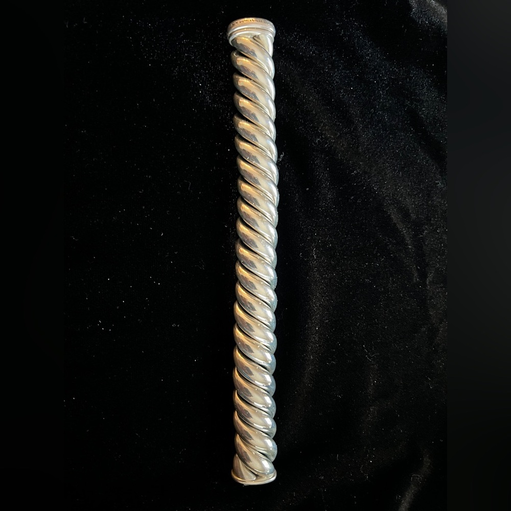 David Yurman 17mm sterling silver sculpted cable bracelet